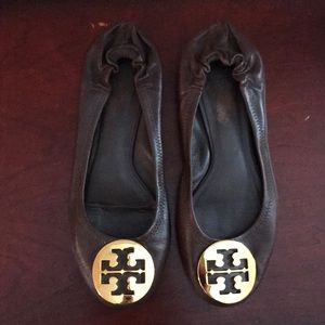 Tory Burch ballet flats brown leather
